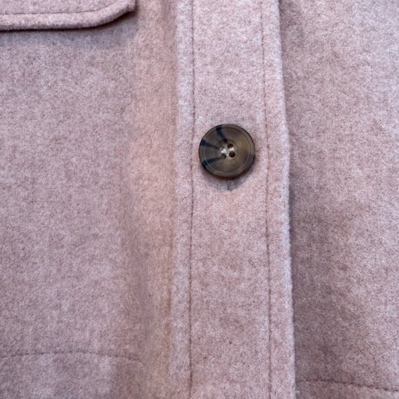 Love Tree Boxy Button Front Cropped Jacket with Collar / Large - Picture 2 of 11